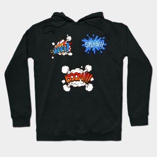 Comic Book Funny Sound Effects Pack Hoodie